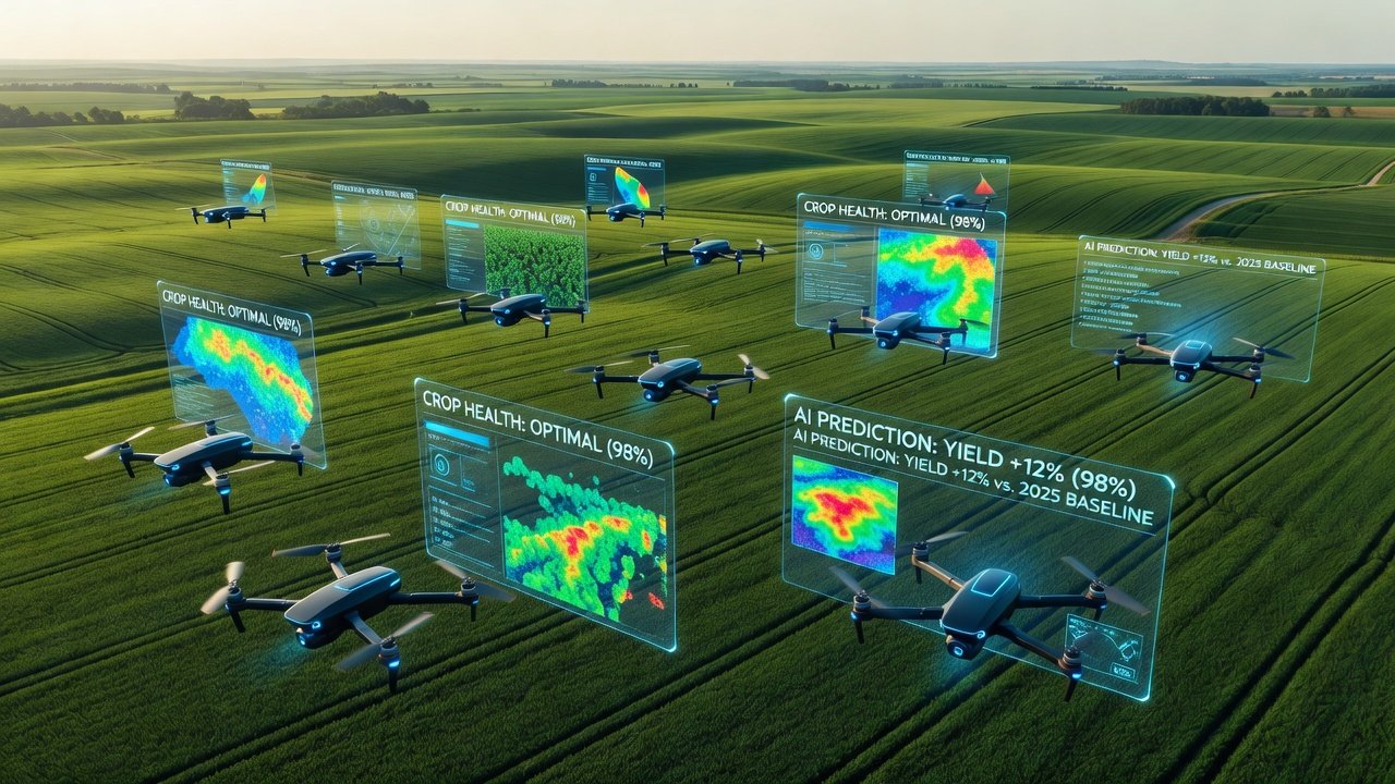 2026 AI Farming Tech: Drones & ML Boost Crop Yields