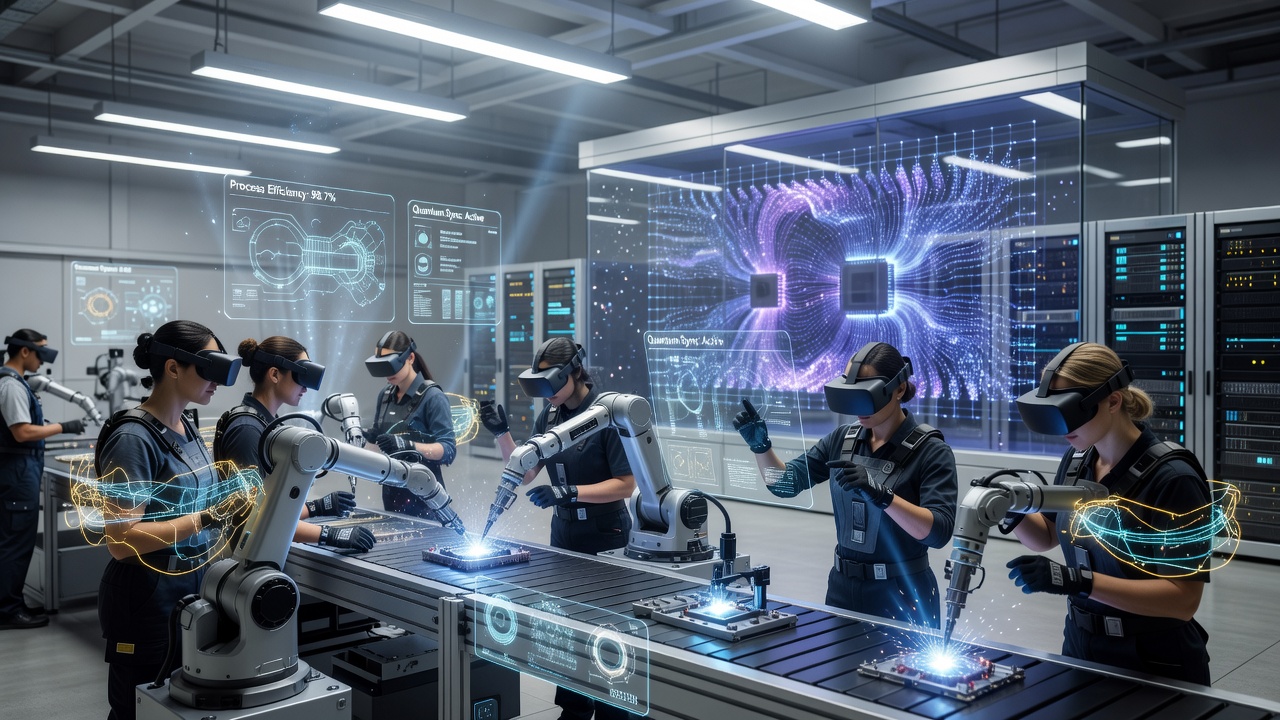 Implementing VR AR Blockchain & Quantum in Manufacturing 2026
